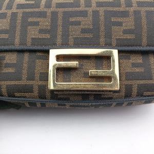 Pre-owned Fendi BAGUETTE Brown canvas 8BS017 shoulderbag | stylenewstar