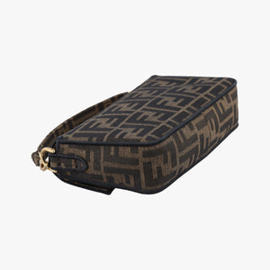 Pre-owned Fendi BAGUETTE Brown canvas 8BS017 shoulderbag | stylenewstar