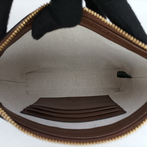 Pre-owned Gucci Interlocking G Messenger Beige × Brown PVC coated canvas× Leather 723306 crossbodybag | stylenewstar