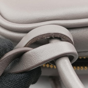 Secondhand Miu Miu Beau Micro Grey Leather handbag | stylenewstar