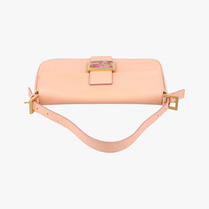 Pre-owned Fendi BAGUETTE Pink Leather 25124 shoulderbag | stylenewstar