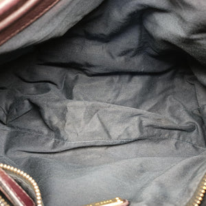 Pre-owned Miu Miu Coffer Matelasse Brown Leather shoulderbag | stylenewstar