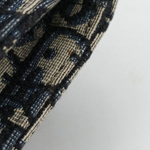 Vintage Christian Dior Saddle Navy Jacquard x Leather bum bag/waist bag | stylenewstar