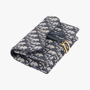 Vintage Christian Dior Saddle Navy Jacquard x Leather bum bag/waist bag | stylenewstar