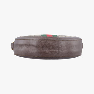 Pre-owned Gucci Ophidia Brown×beige PVC coated canvas×Leather 550618 shoulderbag | stylenewstar