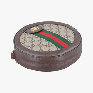 Pre-owned Gucci Ophidia Brown×beige PVC coated canvas×Leather 550618 shoulderbag | stylenewstar