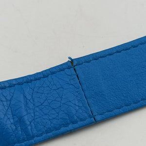 Pre-owned Balenciaga The Town Blue lambskin shoulderbag | stylenewstar