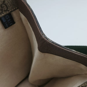 Pre-owned Gucci NEO VINTAGE GG Supreme Beige×Brown PVC coated canvas 495654 crossbodybag | stylenewstar