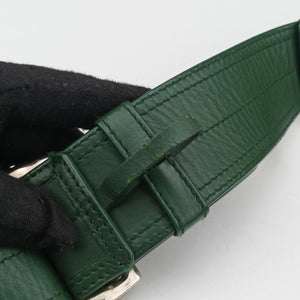 Secondhand Yves Saint Laurent Rive Gauche Green Leather 120436 shoulderbag | stylenewstar