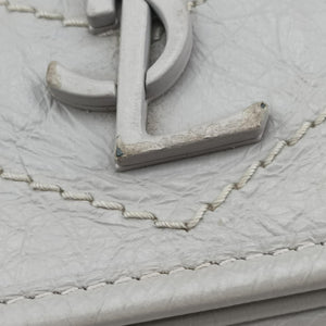 Pre-owned Yves Saint Laurent Niki Grey Leather 583108 shoulderbag | stylenewstar