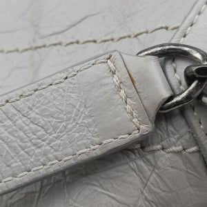 Pre-owned Yves Saint Laurent Niki Grey Leather 583108 shoulderbag | stylenewstar
