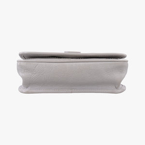 Pre-owned Yves Saint Laurent Niki Grey Leather 583108 shoulderbag | stylenewstar
