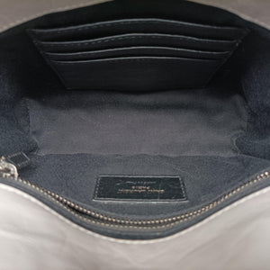 Pre-owned Yves Saint Laurent Niki Grey Leather 583108 shoulderbag | stylenewstar