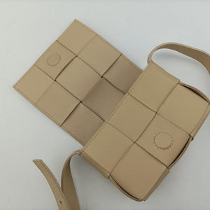 Secondhand Bottega Veneta candy cassette Beige lambskin shoulderbag | stylenewstar