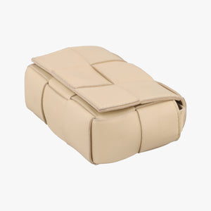Secondhand Bottega Veneta candy cassette Beige lambskin shoulderbag | stylenewstar