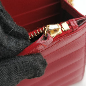 Vintage Yves Saint Laurent MONOGRAM Red Caviar Skin 393953 shoulderbag | stylenewstar