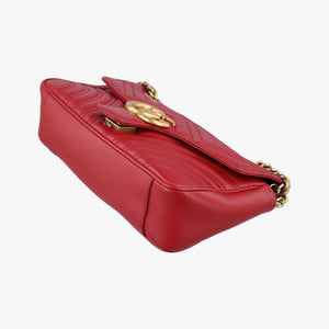 Vintage Gucci GG Marmont Red Leather 443497 shoulderbag | stylenewstar