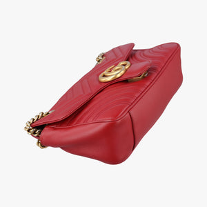 Vintage Gucci GG Marmont Red Leather 443497 shoulderbag | stylenewstar