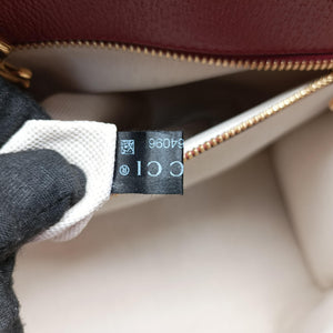 Pre-owned Gucci Fujiko-Pro Doraemon Micro GG Supreme Beige × Red PVC coated canvas 653952 shoulderbag | stylenewstar