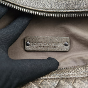 Pre-owned Bottega Veneta Intrecciato Grey lambskin shoulderbag | stylenewstar