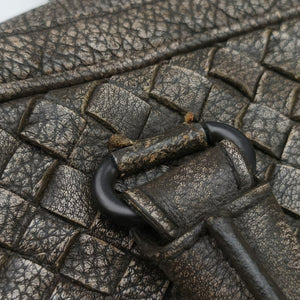 Pre-owned Bottega Veneta Intrecciato Grey lambskin shoulderbag | stylenewstar