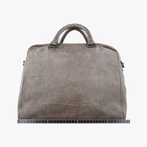 Pre-owned Bottega Veneta Intrecciato Grey lambskin shoulderbag | stylenewstar