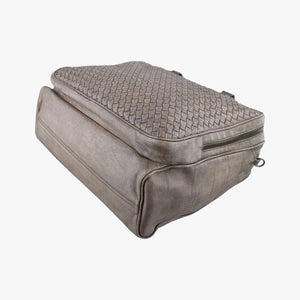Pre-owned Bottega Veneta Intrecciato Grey lambskin shoulderbag | stylenewstar