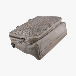 Pre-owned Bottega Veneta Intrecciato Grey lambskin shoulderbag | stylenewstar