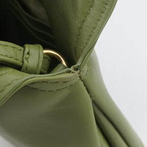 Pre-owned Bottega Veneta Baby Liberta Green Leather 826147V4SJ12498 shoulderbag | stylenewstar