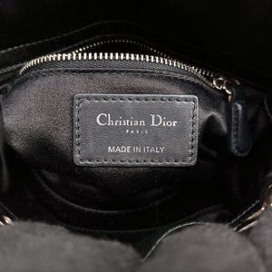 Pre-owned Christian Dior Lady Dior Black Silk shoulderbag | stylenewstar