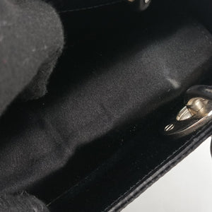Pre-owned Christian Dior Lady Dior Black Silk shoulderbag | stylenewstar