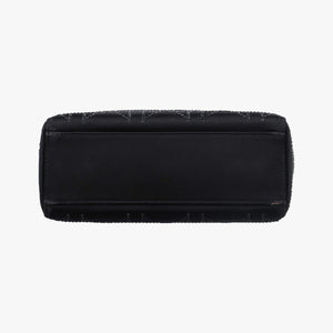 Pre-owned Christian Dior Lady Dior Black Silk shoulderbag | stylenewstar
