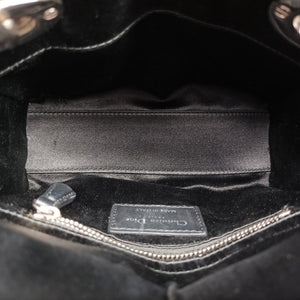 Pre-owned Christian Dior Lady Dior Black Silk shoulderbag | stylenewstar