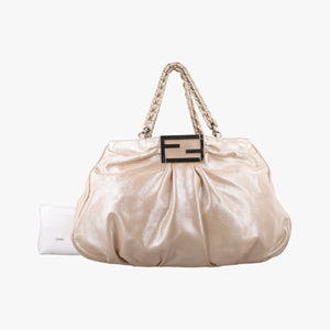 Pre-owned Fendi Mia Golden Canvas 8BR616 shoulderbag | stylenewstar