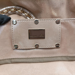 Pre-owned Fendi Mia Golden Canvas 8BR616 shoulderbag | stylenewstar
