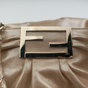 Pre-owned Fendi Mia Golden Canvas 8BR616 shoulderbag | stylenewstar