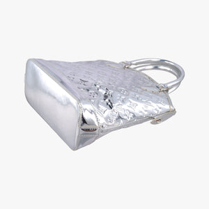 Pre-owned Louis Vuitton Lockit Silver Monogram Miroir M95449 handbag | stylenewstar