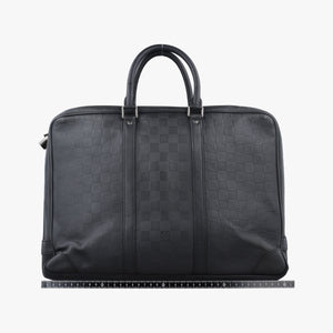 Pre-owned Louis Vuitton Porte-Document Voyage onyx Damier Infini N41146 handbag | stylenewstar