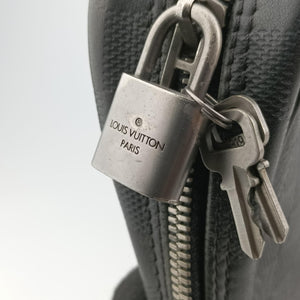 Pre-owned Louis Vuitton Porte-Document Voyage onyx Damier Infini N41146 handbag | stylenewstar