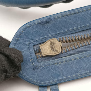 Pre-owned Balenciaga Giant City Blue lambskin shoulderbag | stylenewstar