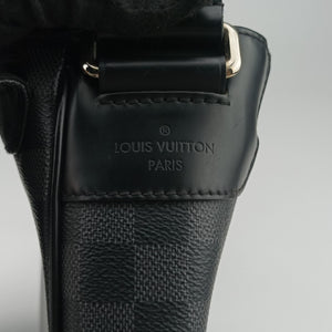 Pre-owned Louis Vuitton DANIEL MM Noir Damier GRAPHITE N58029 shoulderbag | stylenewstar