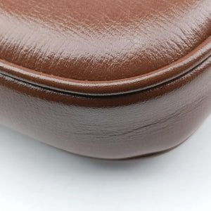 Pre-owned Gucci Jackie 1961 GG Supreme brown x beige PVC coated canvas×Leather 637092 shoulderbag | stylenewstar