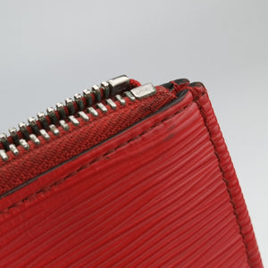 Pre-owned Louis Vuitton Pochette Jour GM Supreme Collaboration ROUGE×white epi M67722 clutchbag | stylenewstar
