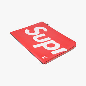 Pre-owned Louis Vuitton Pochette Jour GM Supreme Collaboration ROUGE×white epi M67722 clutchbag | stylenewstar