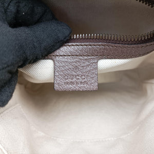 Pre-owned Gucci Ophidia brown×Beige PVC coated canvas×leather 547926 shoulderbag | stylenewstar