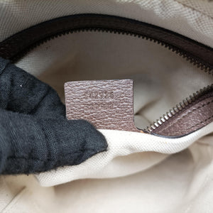 Pre-owned Gucci Ophidia brown×Beige PVC coated canvas×leather 547926 shoulderbag | stylenewstar