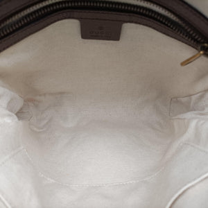 Pre-owned Gucci Ophidia brown×Beige PVC coated canvas×leather 547926 shoulderbag | stylenewstar