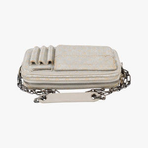 Pre-owned Louis Vuitton Shine McKenna Silver Monogram Shine M92362 shoulderbag | stylenewstar