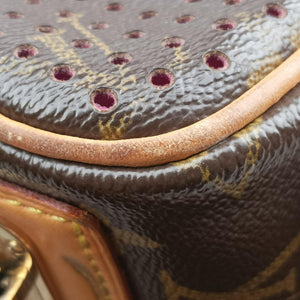 Pre-owned Louis Vuitton Mini Trocadero Brown x Fuchsia Monogram Perfo M95175 shoulderbag | stylenewstar