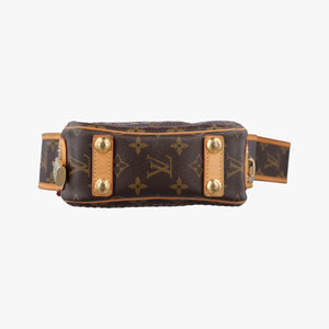 Pre-owned Louis Vuitton Mini Trocadero Brown x Fuchsia Monogram Perfo M95175 shoulderbag | stylenewstar